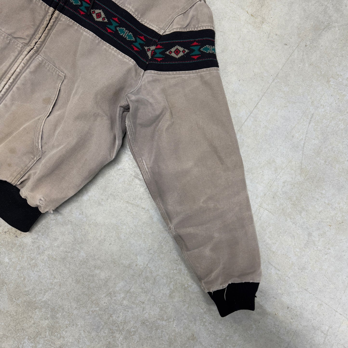 (L/XL) 90s Carhartt Aztec Jacket
