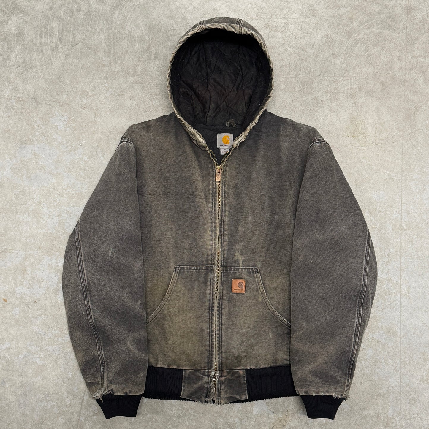 (M) Vintage Carhartt Jacket Faded J130 BLK