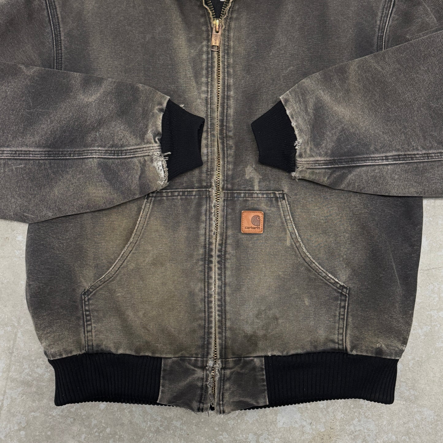 (M) Vintage Carhartt Jacket Faded J130 BLK