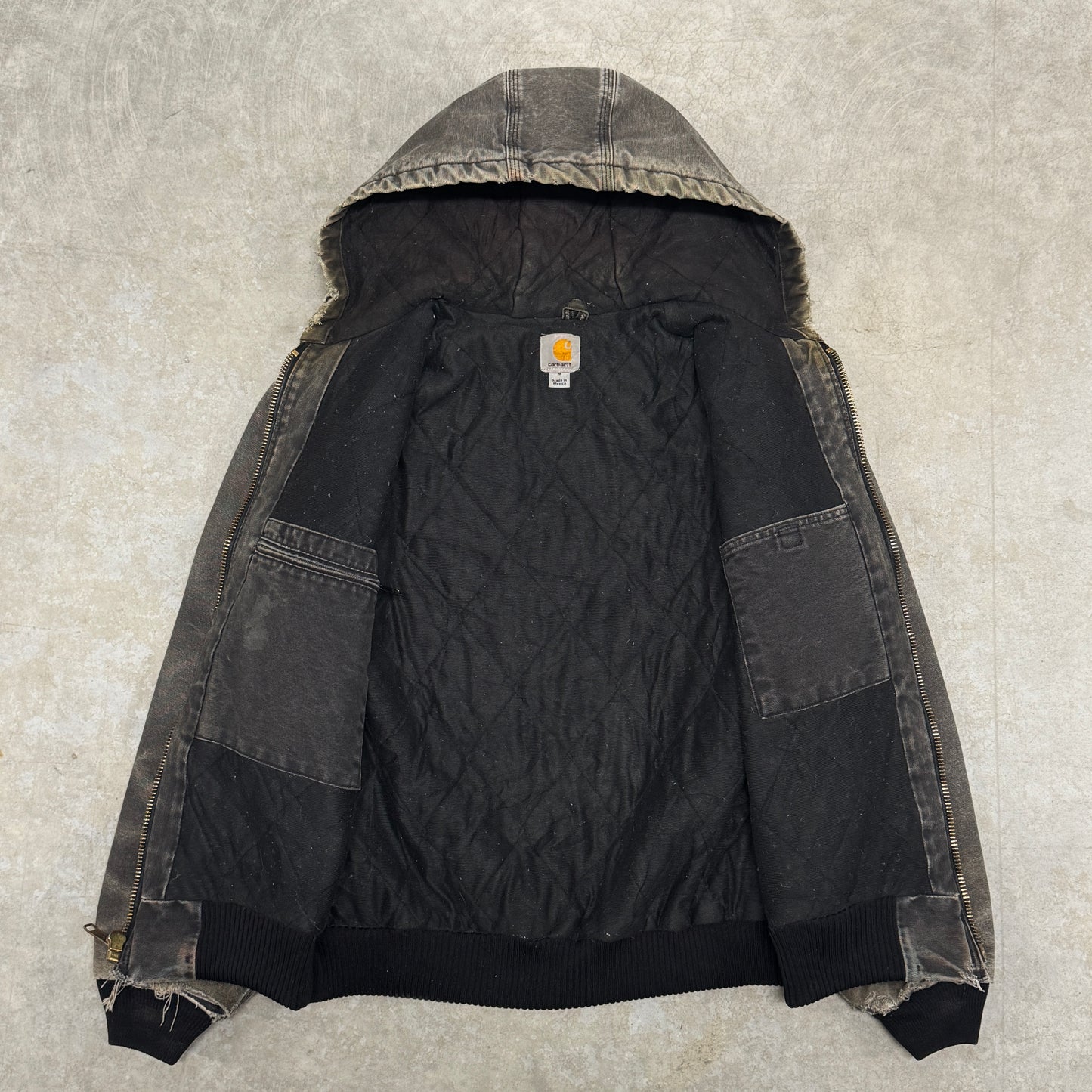 (M) Vintage Carhartt Jacket Faded J130 BLK