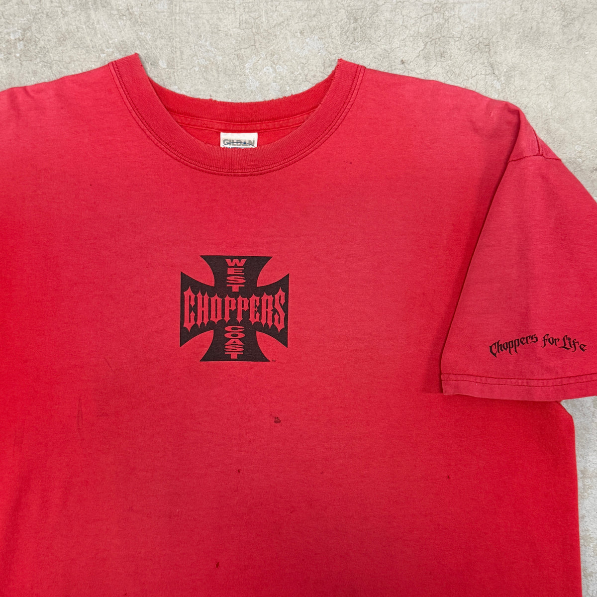 (XL) Vintage West Coast Choppers Shirt Faded Red