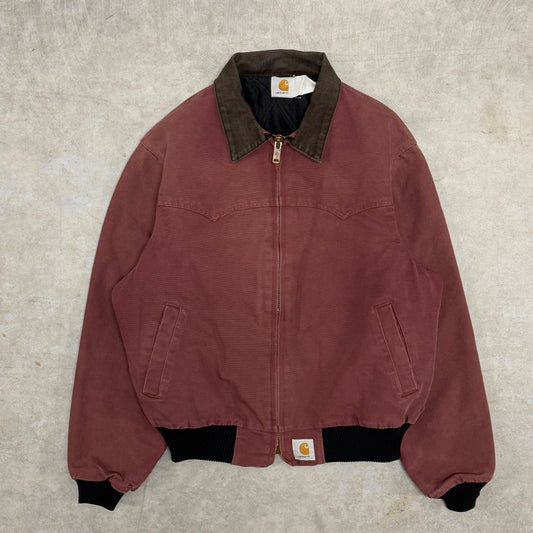 (XL) 90s Carhartt Santa Fe Redwood
Jacket