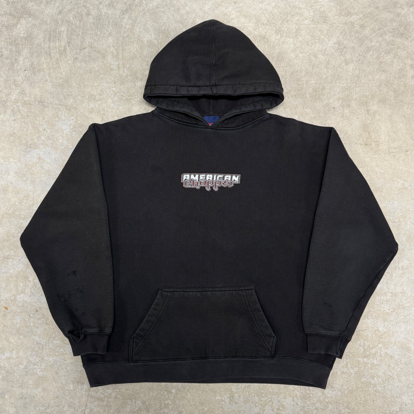 (M) Vintage Black Widow American Chopper Hoodie