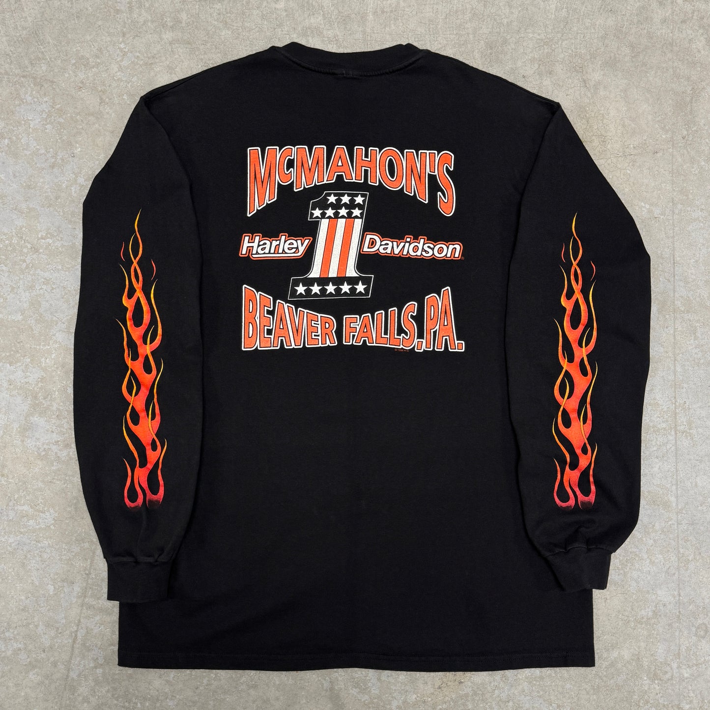 (XL) 1998 Harley Davidson Eagle Flame Longsleeve