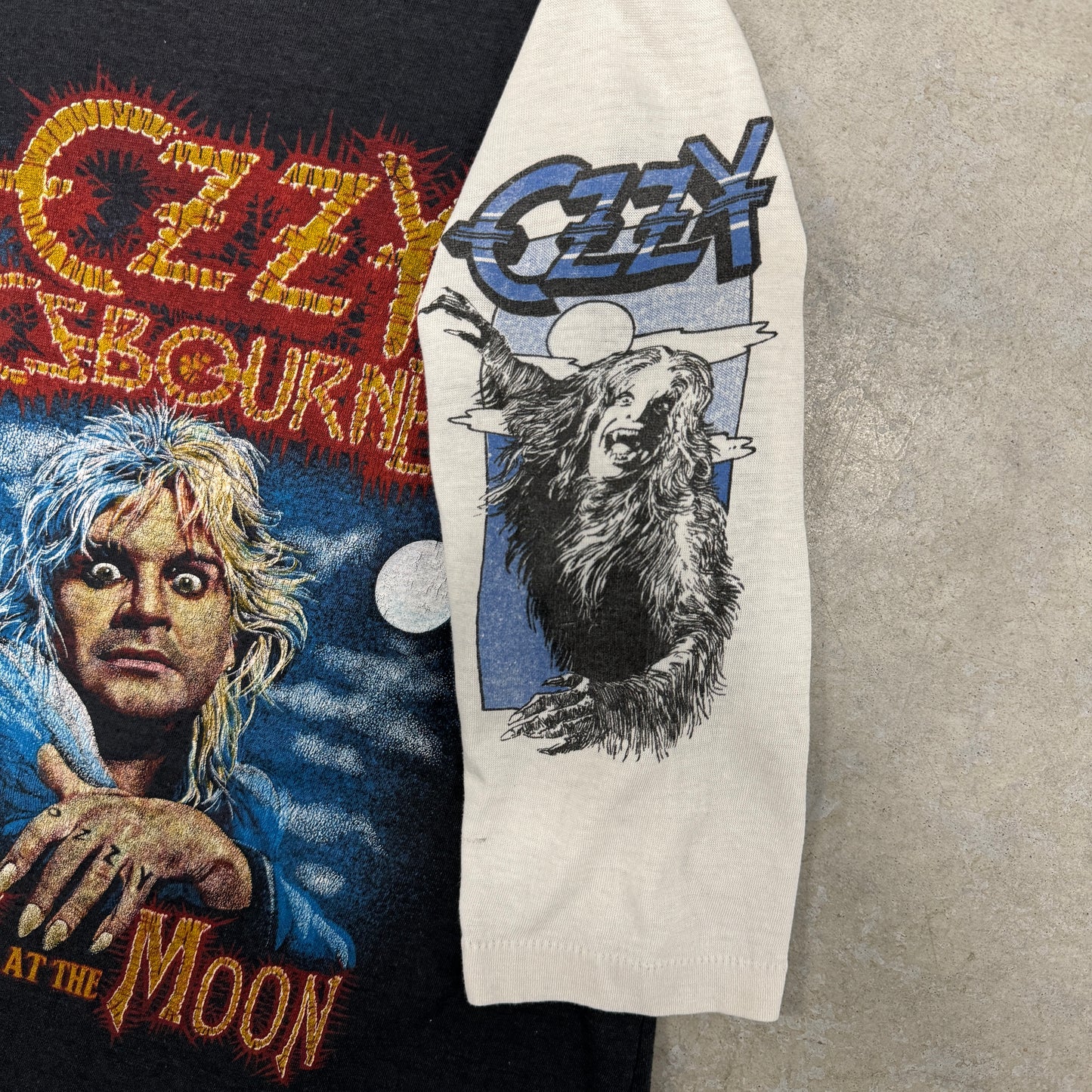 (S/M) 80s Ozzy Osbourne Raglan Shirt