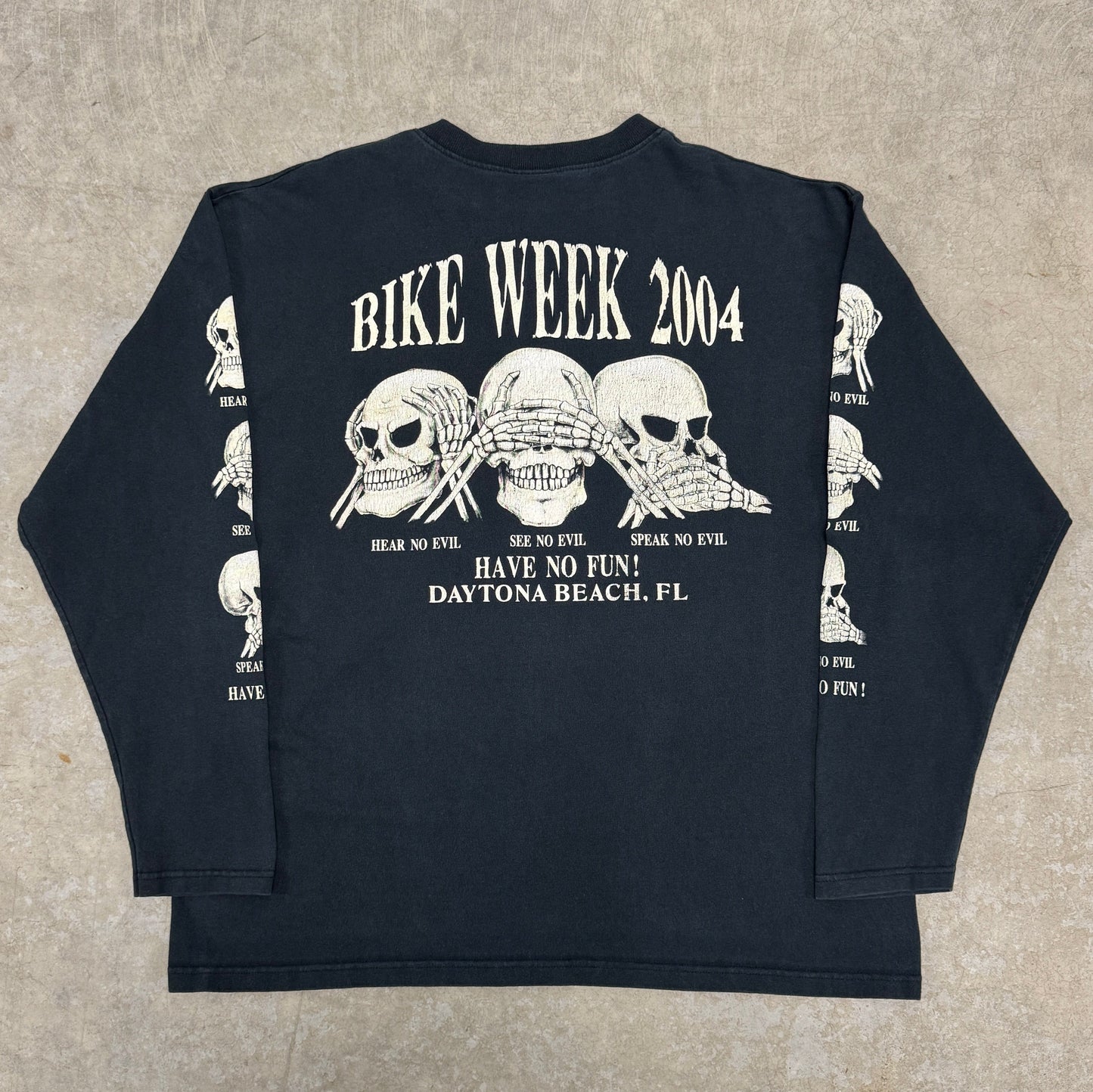 (XL) 2004 Bike Week LongSleeve Shirt Black