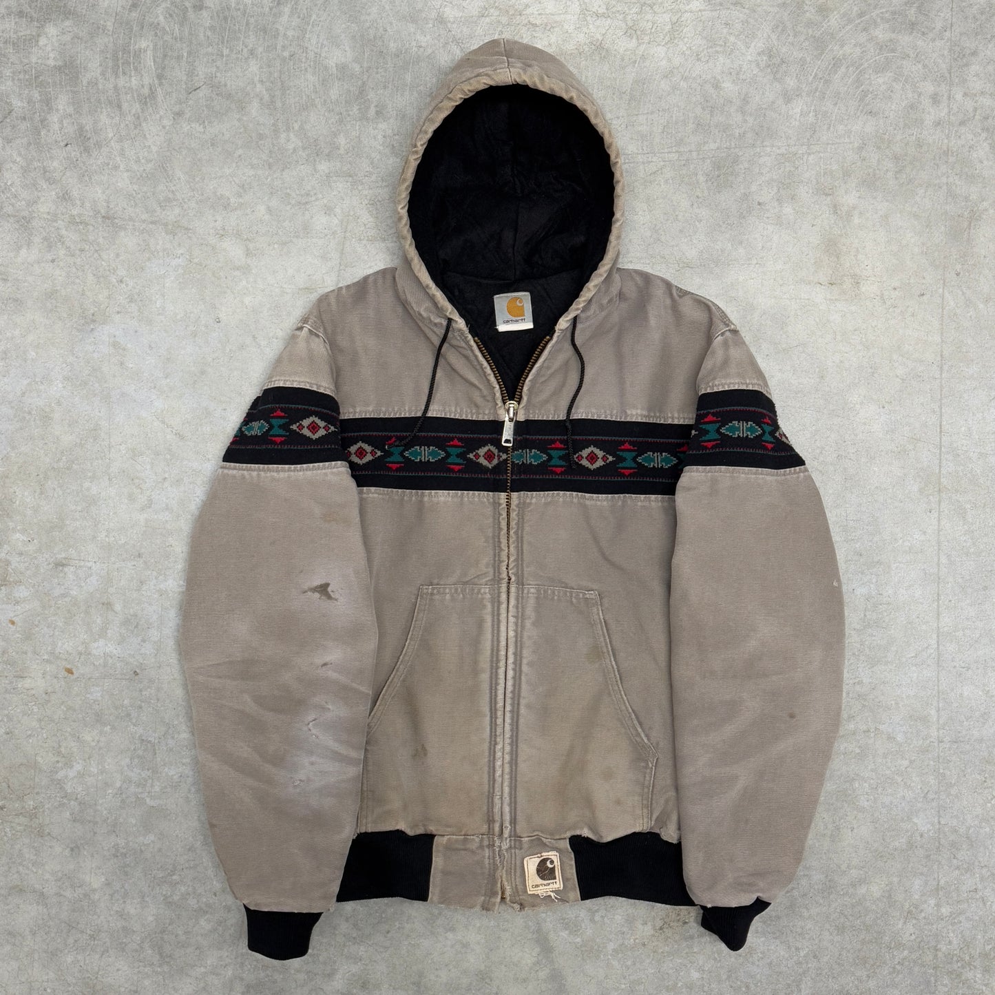 (L/XL) 90s Carhartt Aztec Jacket