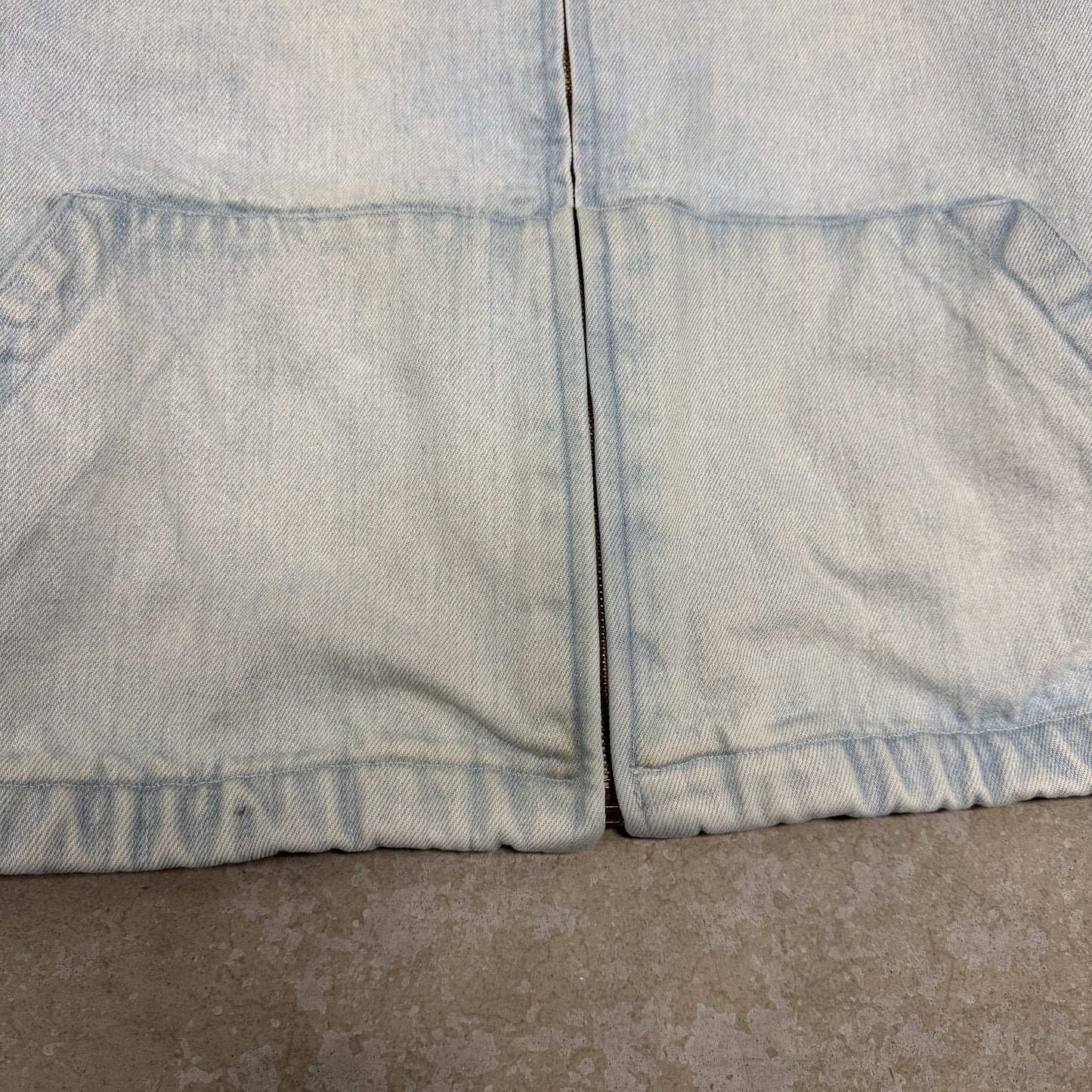 (XL) Vintage Polo Harrington Denim Jacket