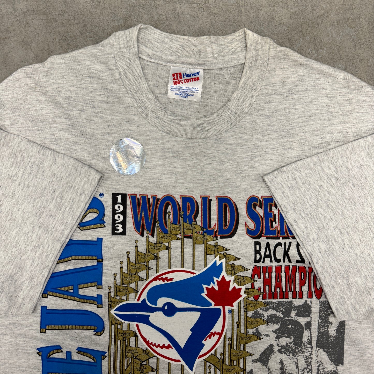 (XL) 1993 Toronto Bluejays Back 2 Back Shirt