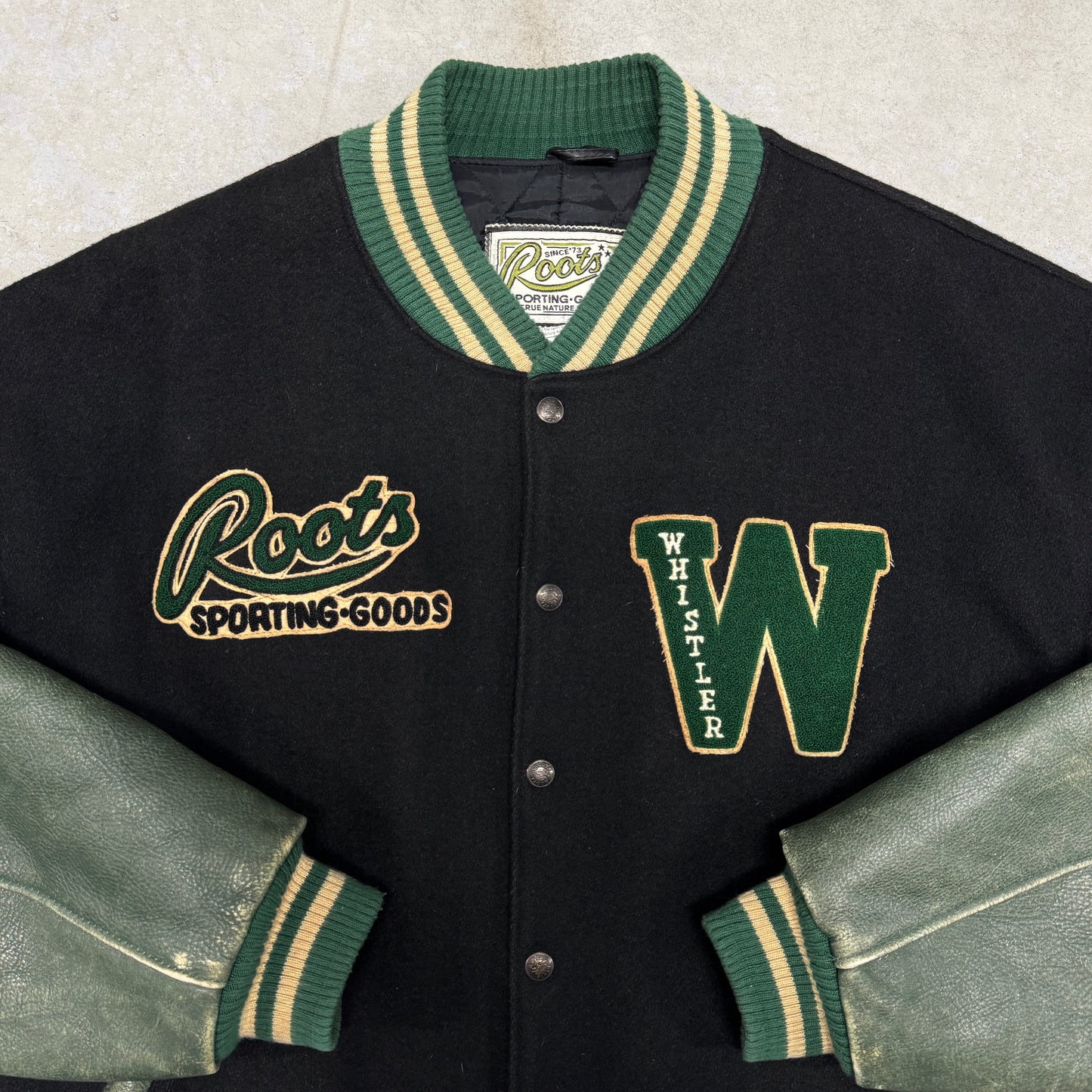(L) Vintage Roots Whistler Varsity Jacket