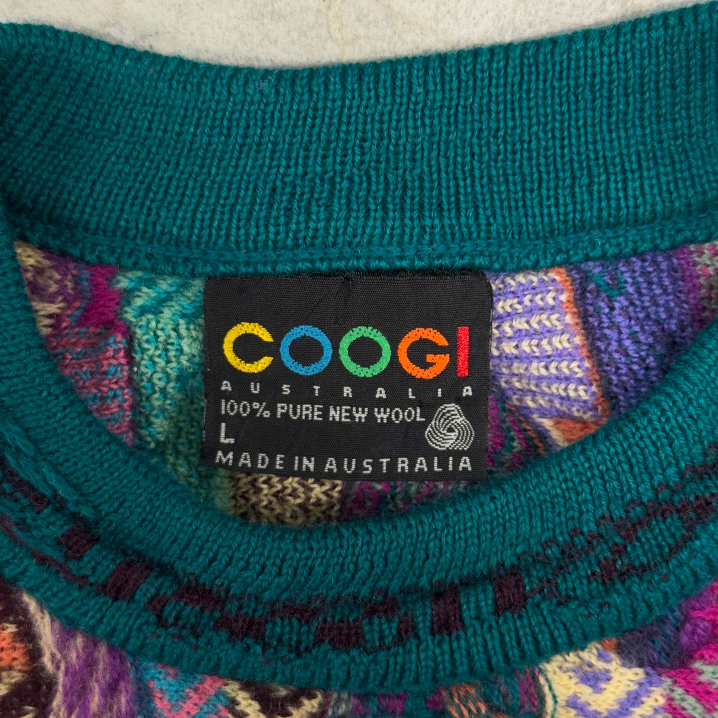 (M/L) 90s Coogi Knit Sweater