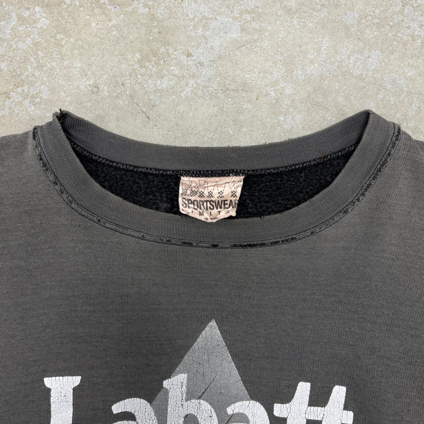 (L) 90s Labatt ICE Beer Crewneck Faded Distressed