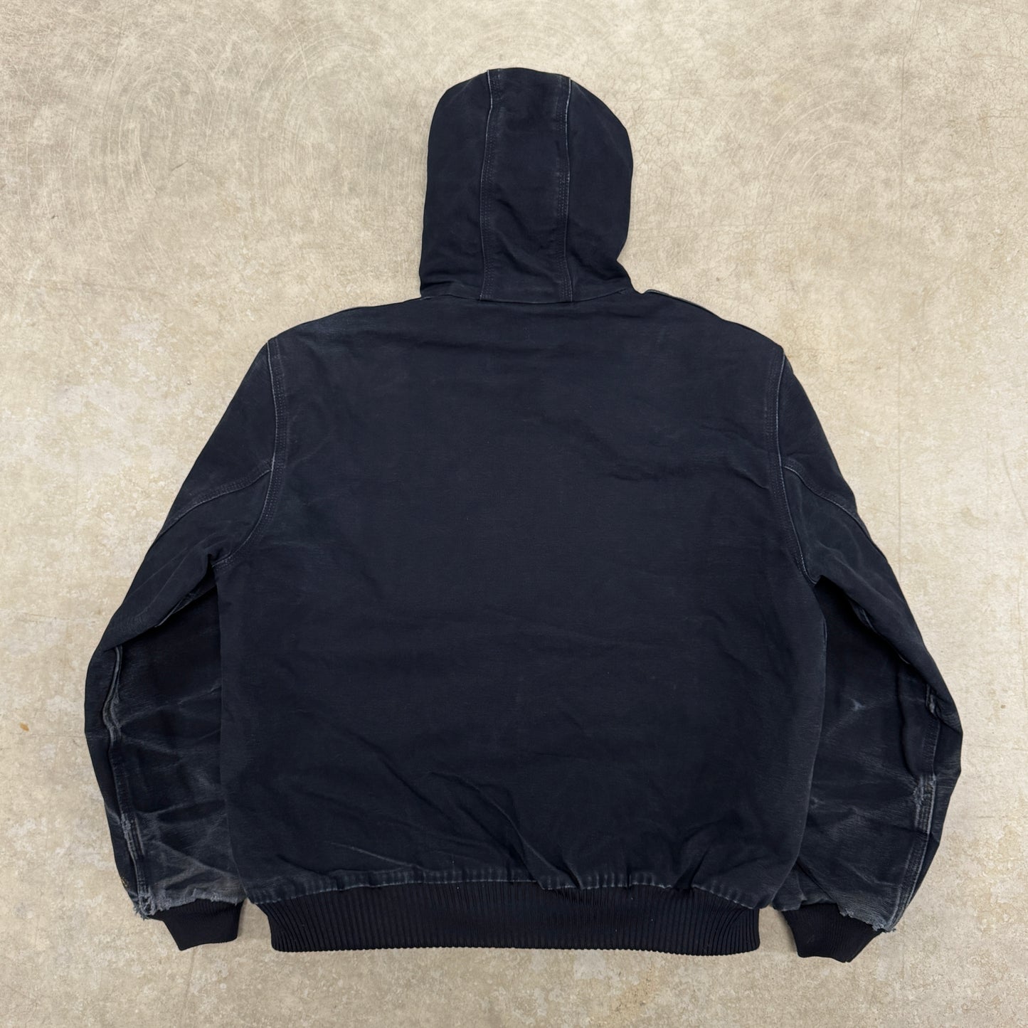 (L) Faded & Distressed Carhartt Active Jacket Blue