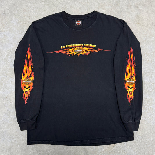 (XL) 2002 Harley Davidson Las Vegas Longsleeve