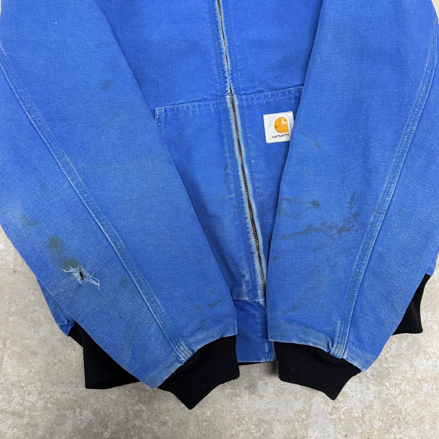 (M) 90s Carhartt Active Jacket Faded Royal Blue JR149