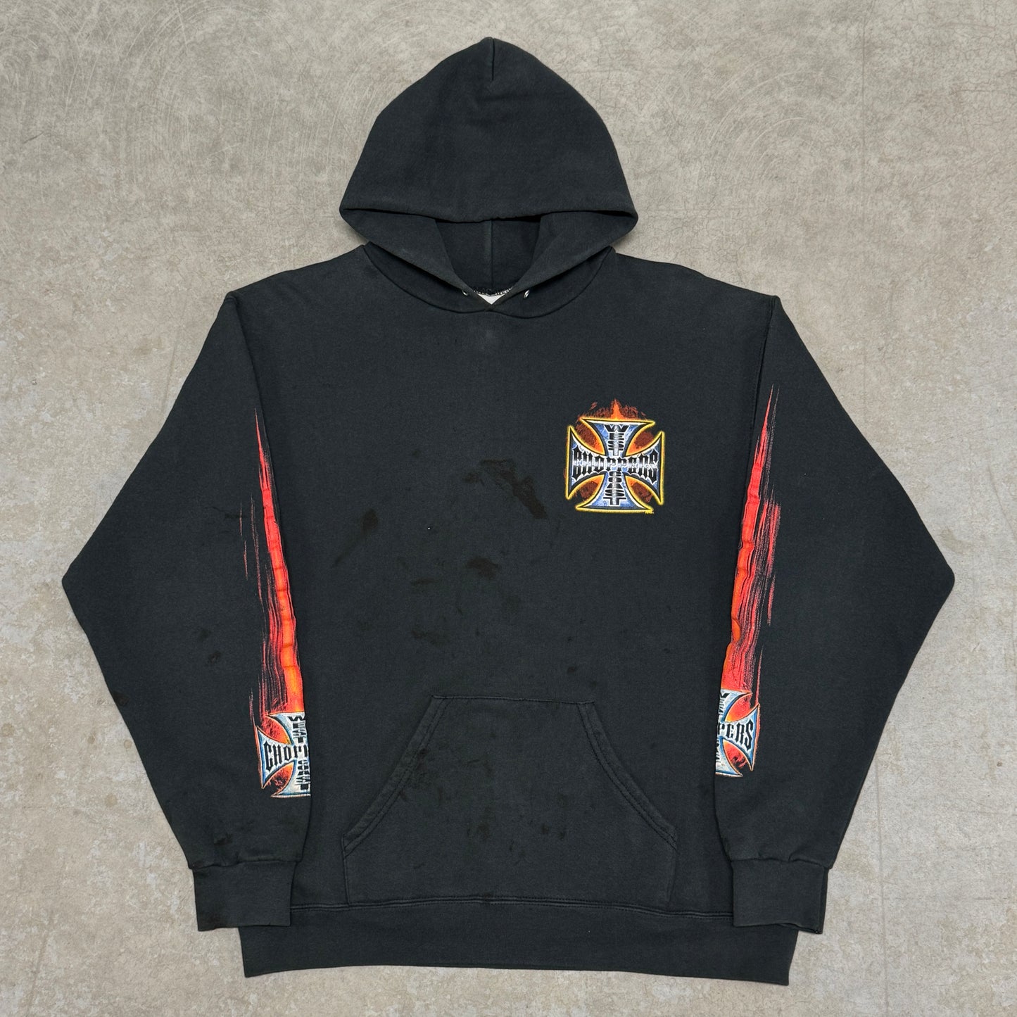 (S/M) Vintage West Coast Choppers Hoodie