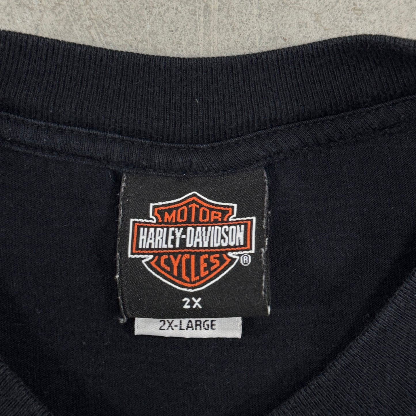 (2XL) Vintage Harley Davidson Flame Longsleeve