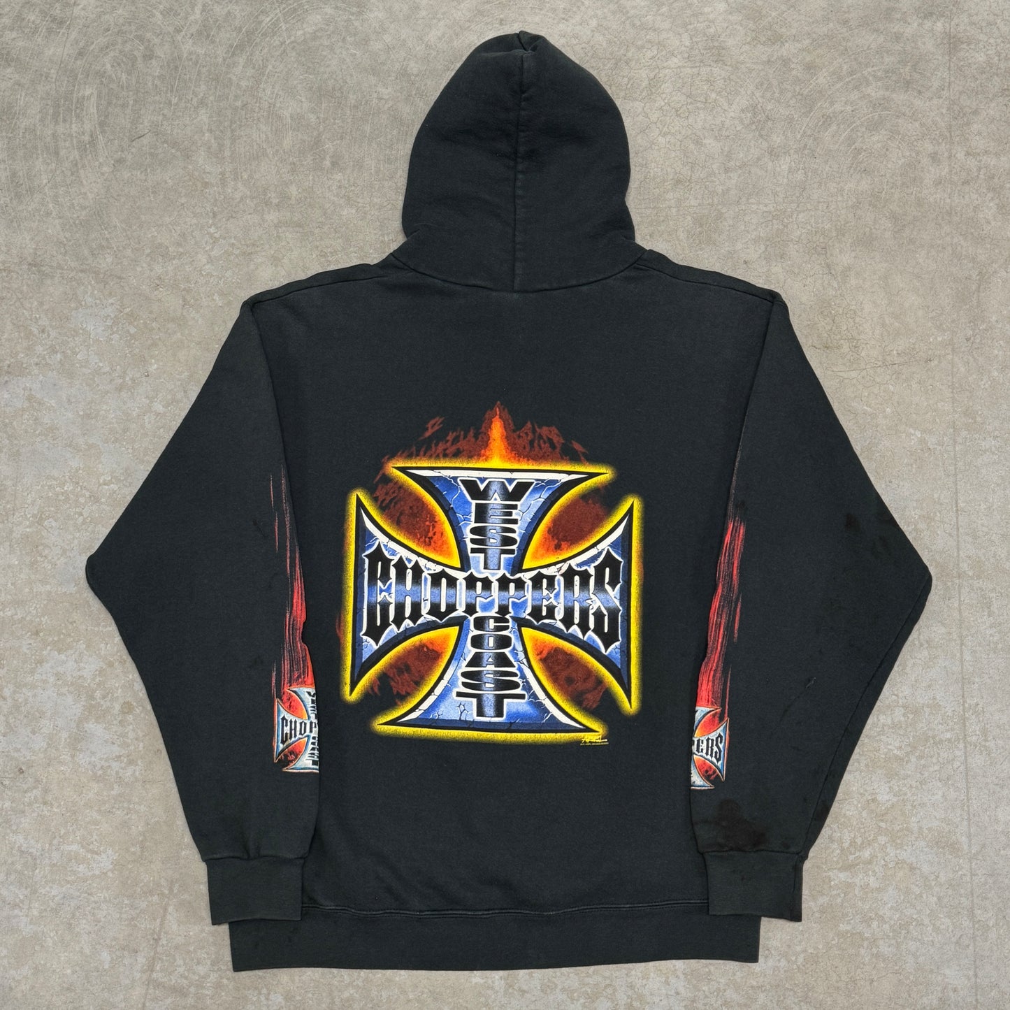 (S/M) Vintage West Coast Choppers Hoodie