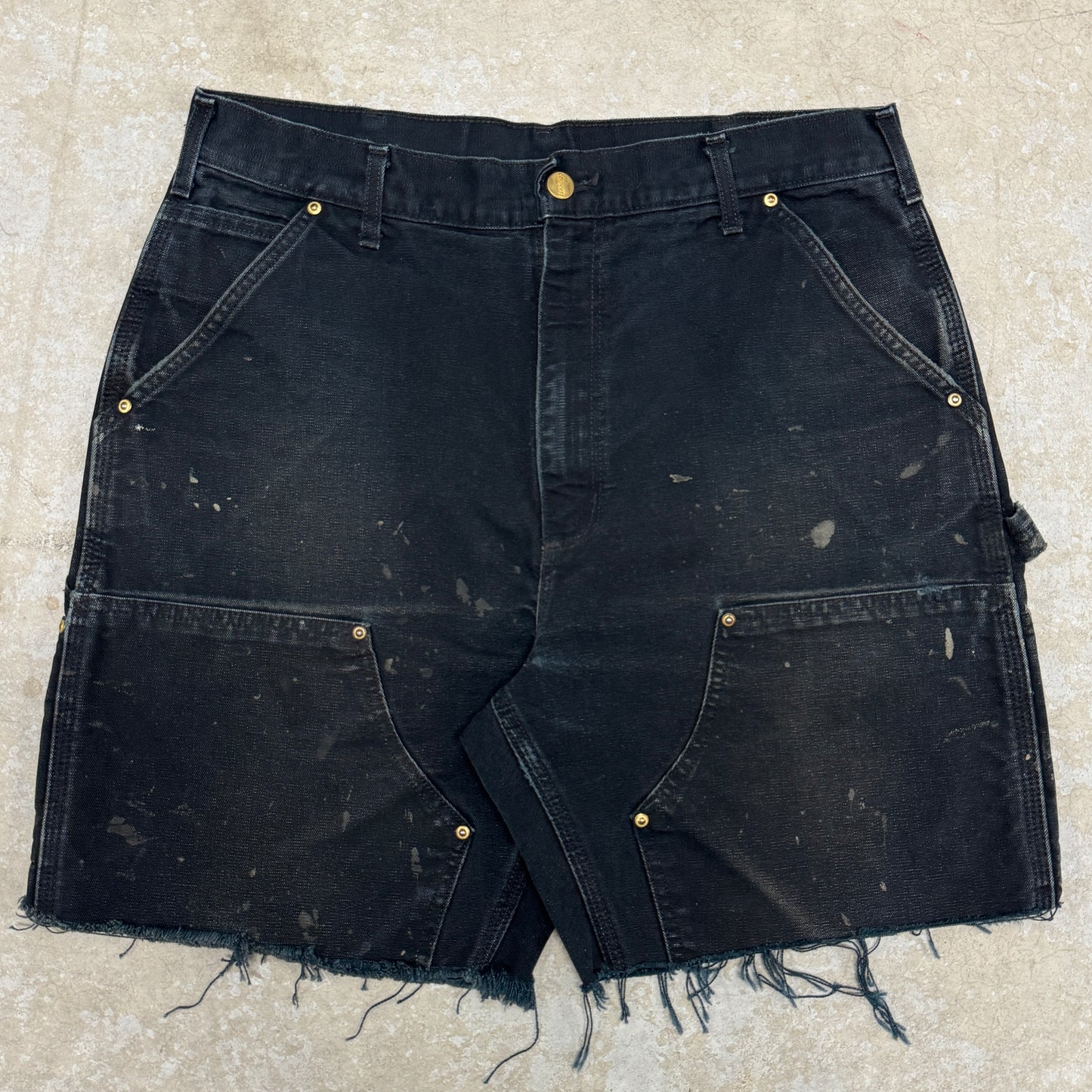 (32) Thrashed Carhartt Double Knee Shorts