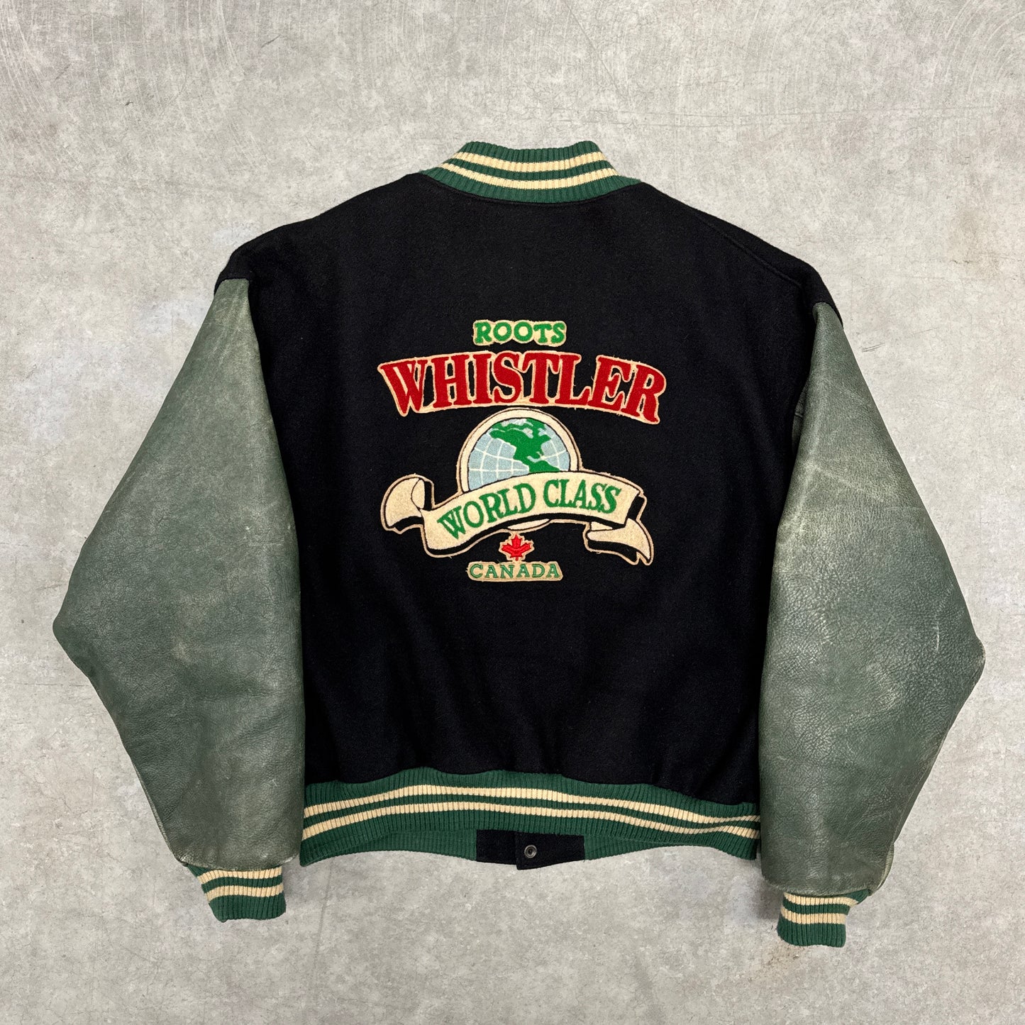 (L) Vintage Roots Whistler Varsity Jacket