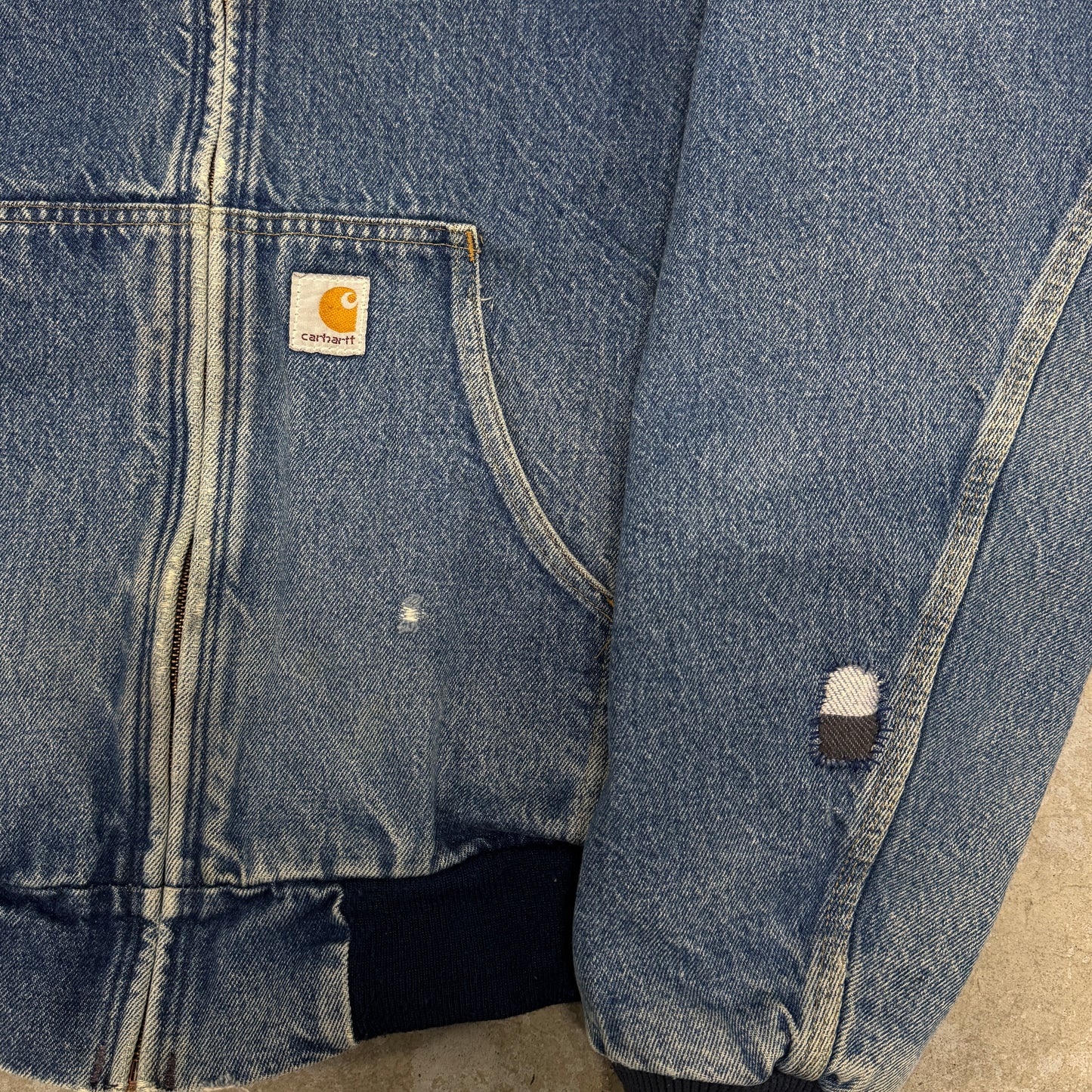 (L) 90s Carhartt Denim Active Jacket