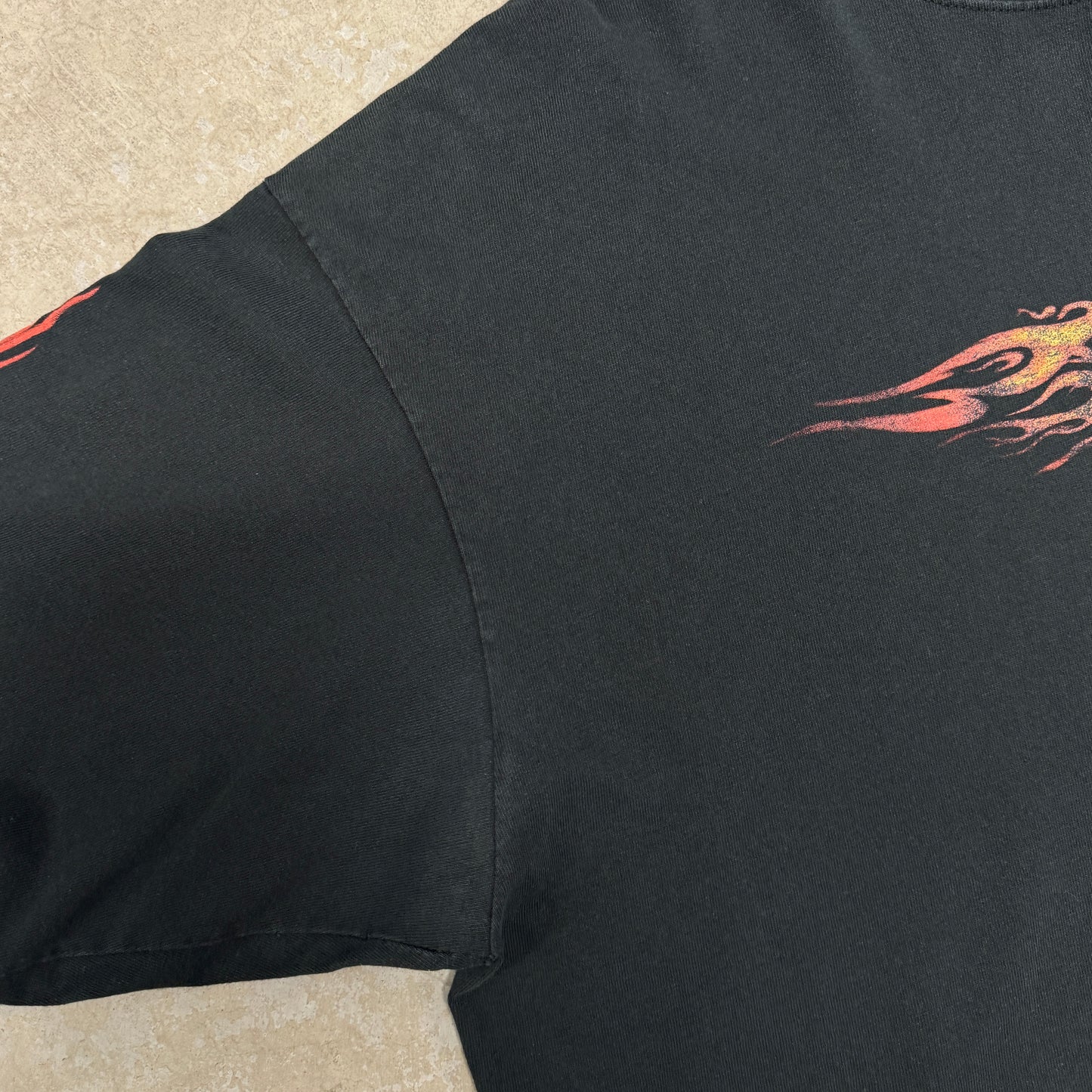 (3XL) Vintage Harley Davidson Flame Skull Longsleeve