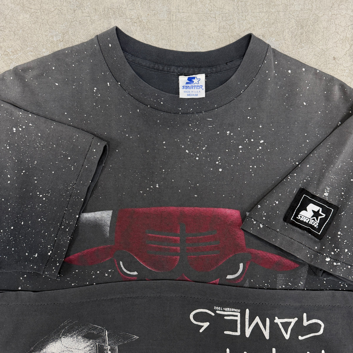 (M) 90s Chicago Bulls Night Games All Over Print Shirt
