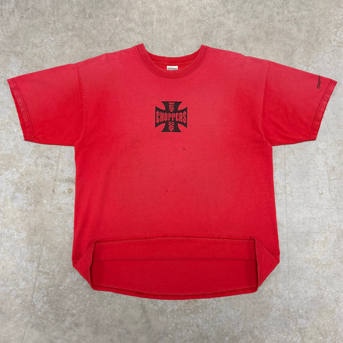 (XL) Vintage West Coast Choppers Shirt Faded Red