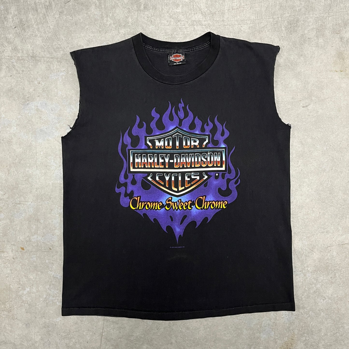 (L/XL) 1993 Harley Davidson Chrome Sweet Chrome Shirt