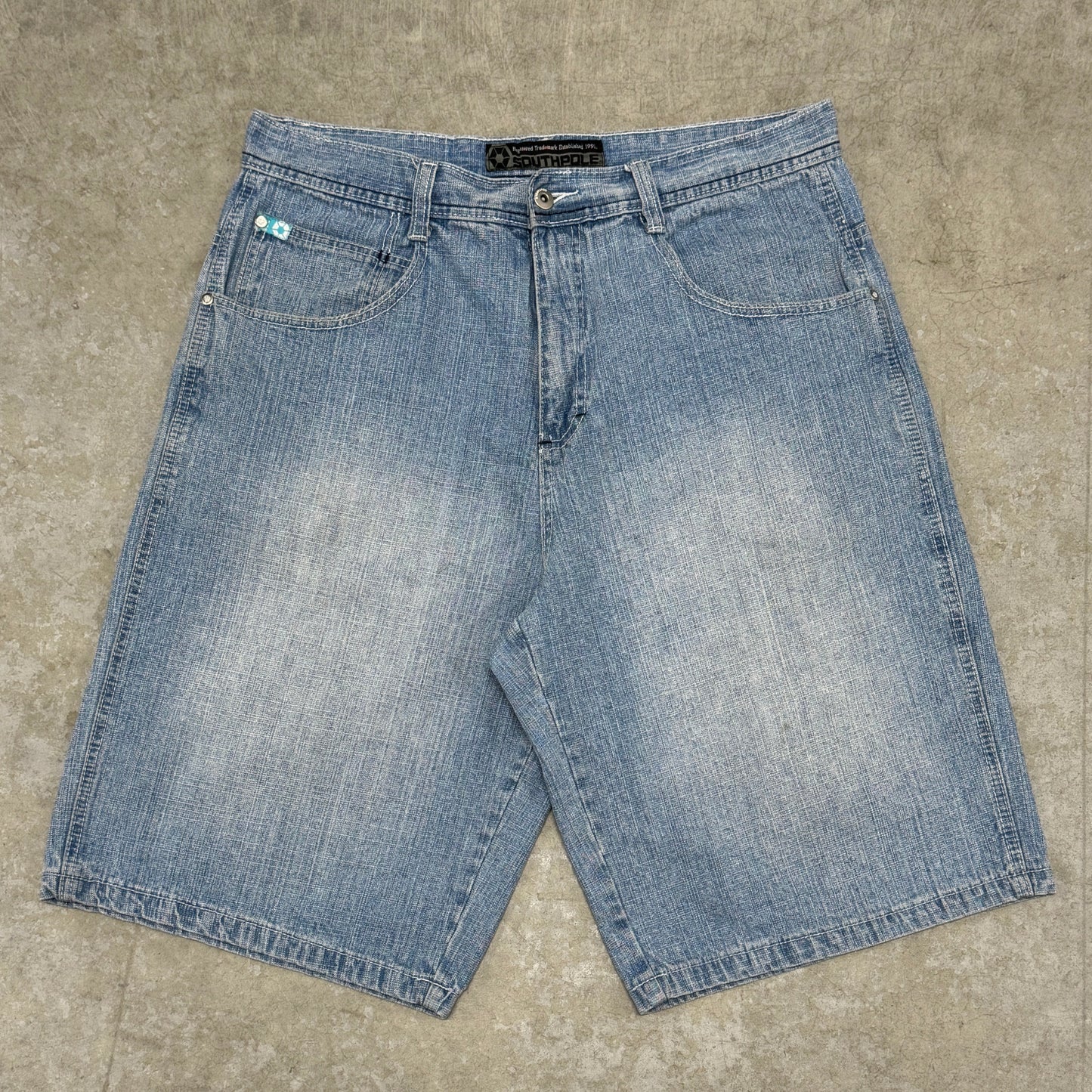 (36) Vintage Southpole Jean Shorts