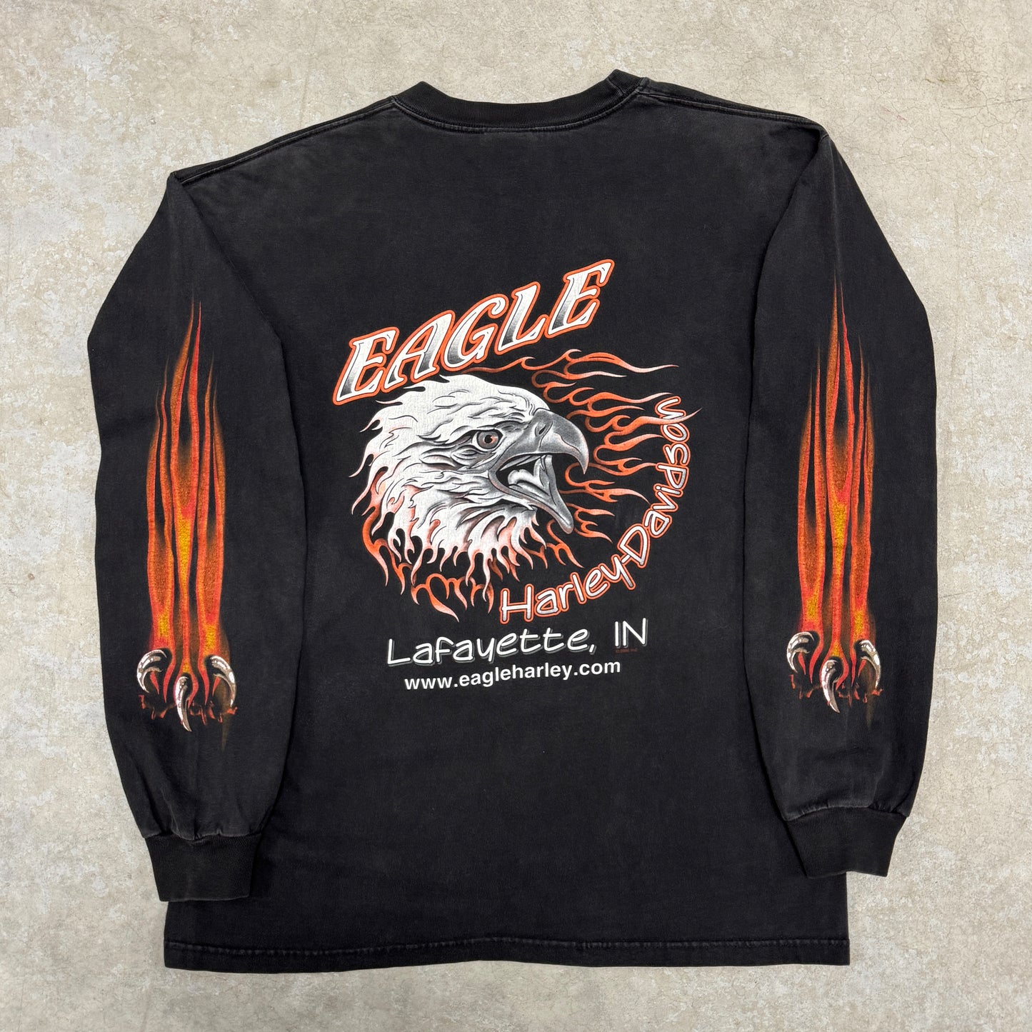(L) 2003 Harley Davidson Flame Longsleeve
