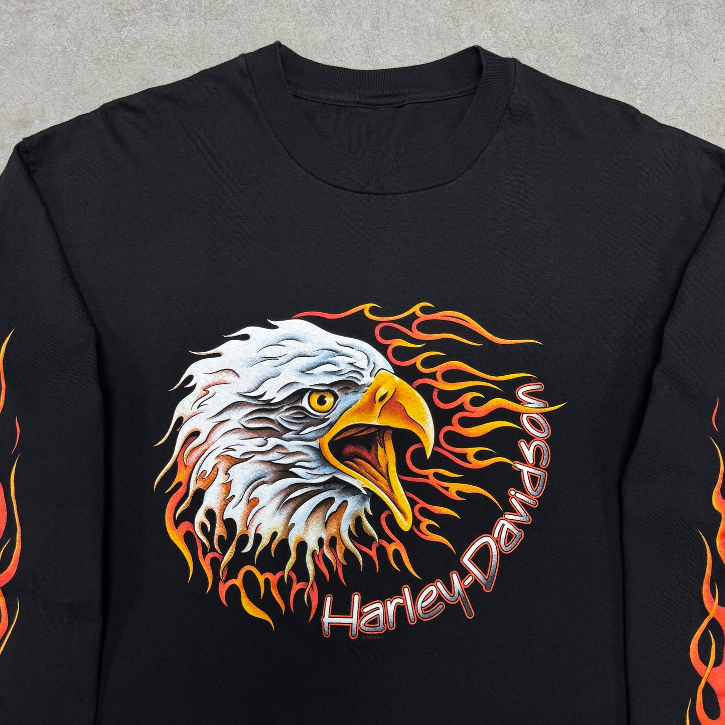 (XL) 1998 Harley Davidson Eagle Flame Longsleeve