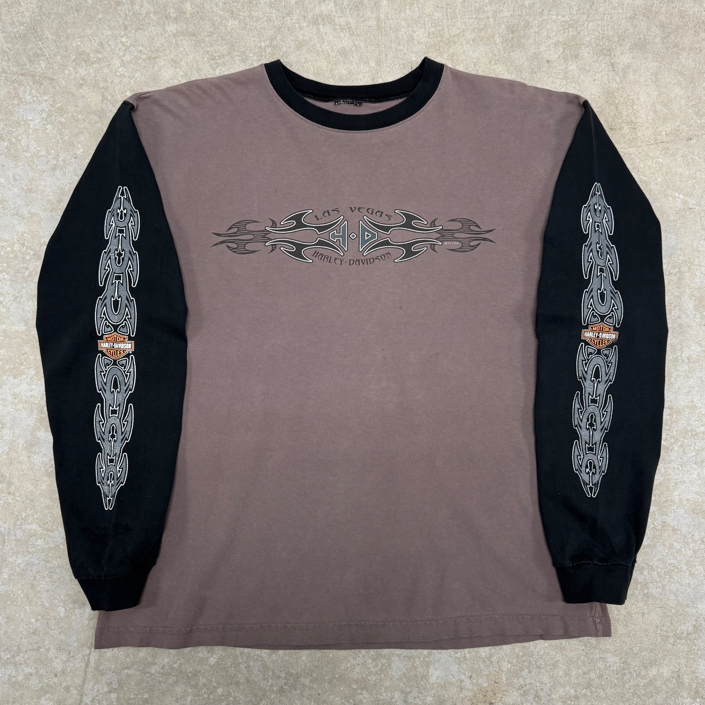 (XL) Vintage Harley Davidson Tribal Longsleeve