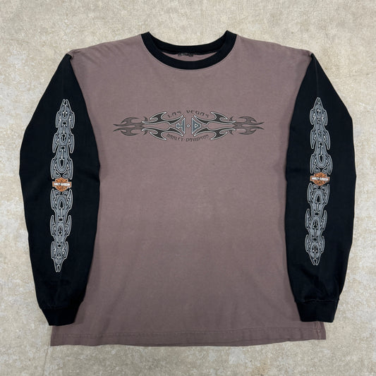 (XL) Vintage Harley Davidson Tribal Longsleeve