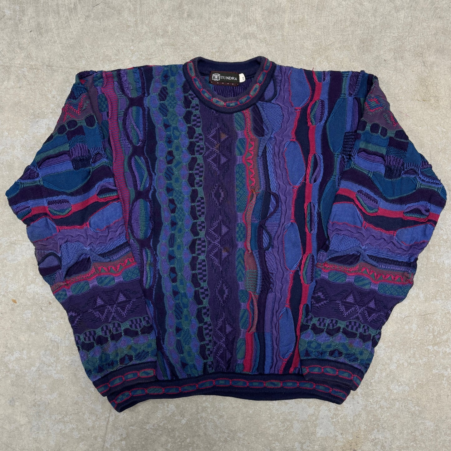 (L) Vintage Tundra 3D Knit Sweater