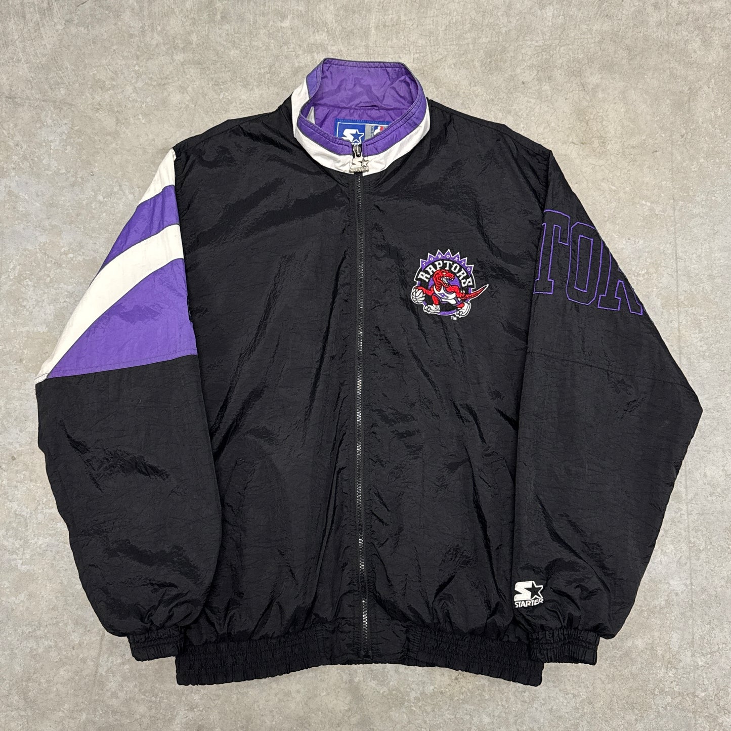 (L) 90s Toronto Raptors Starter Windbreaker Jacket