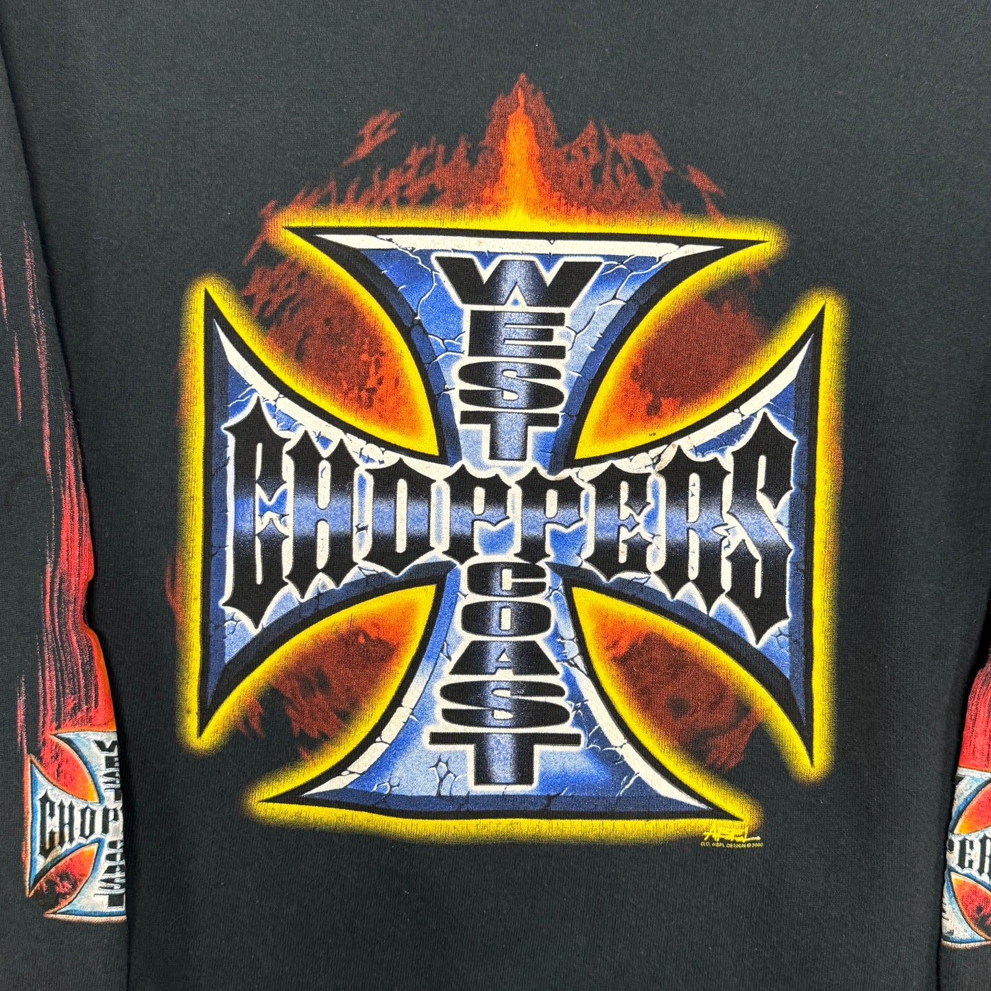 (S/M) Vintage West Coast Choppers Hoodie