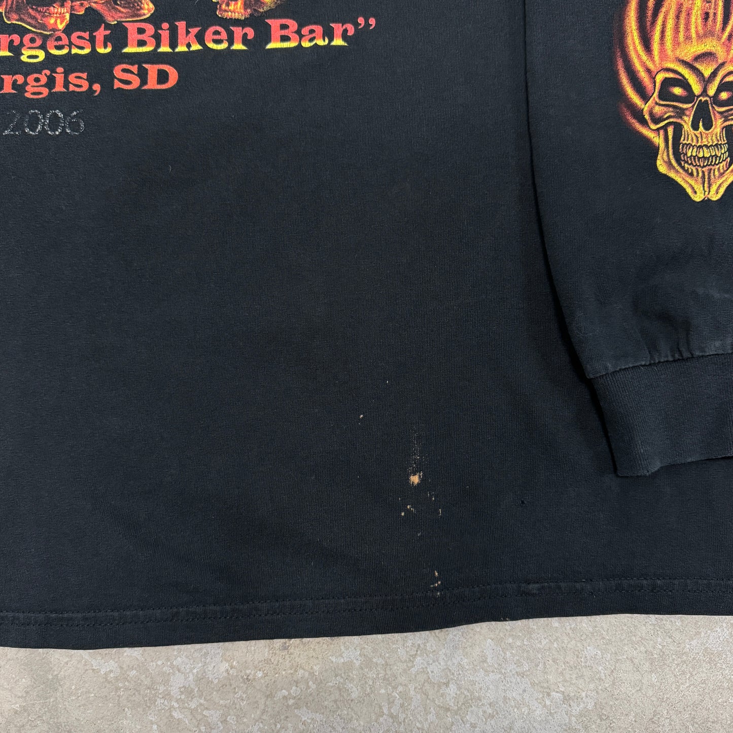(3XL) 2006 Full Throttle Saloon Flame Skull Longsleeve