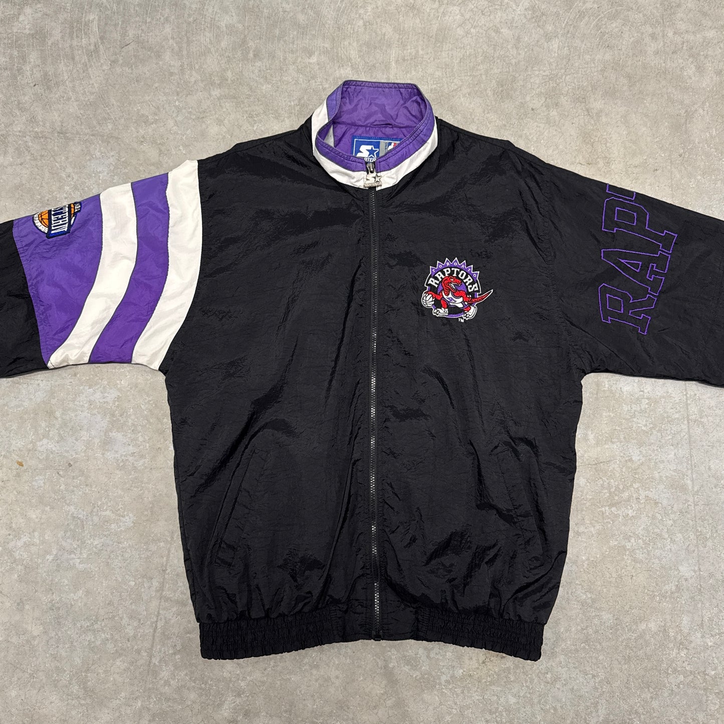 (L) 90s Toronto Raptors Starter Windbreaker Jacket