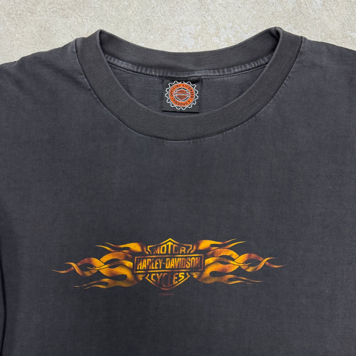 (L) 1999 Harley Davidson Flame Longsleeve Australia