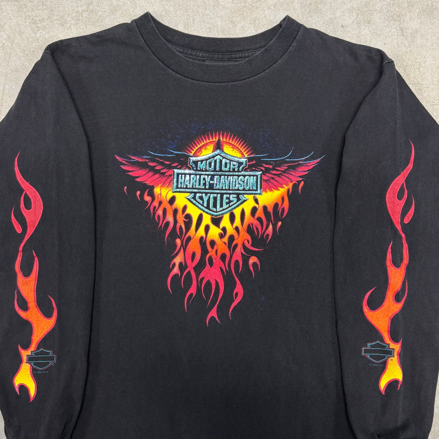 (M) Vintage Harley Davidson Flame Longsleeve