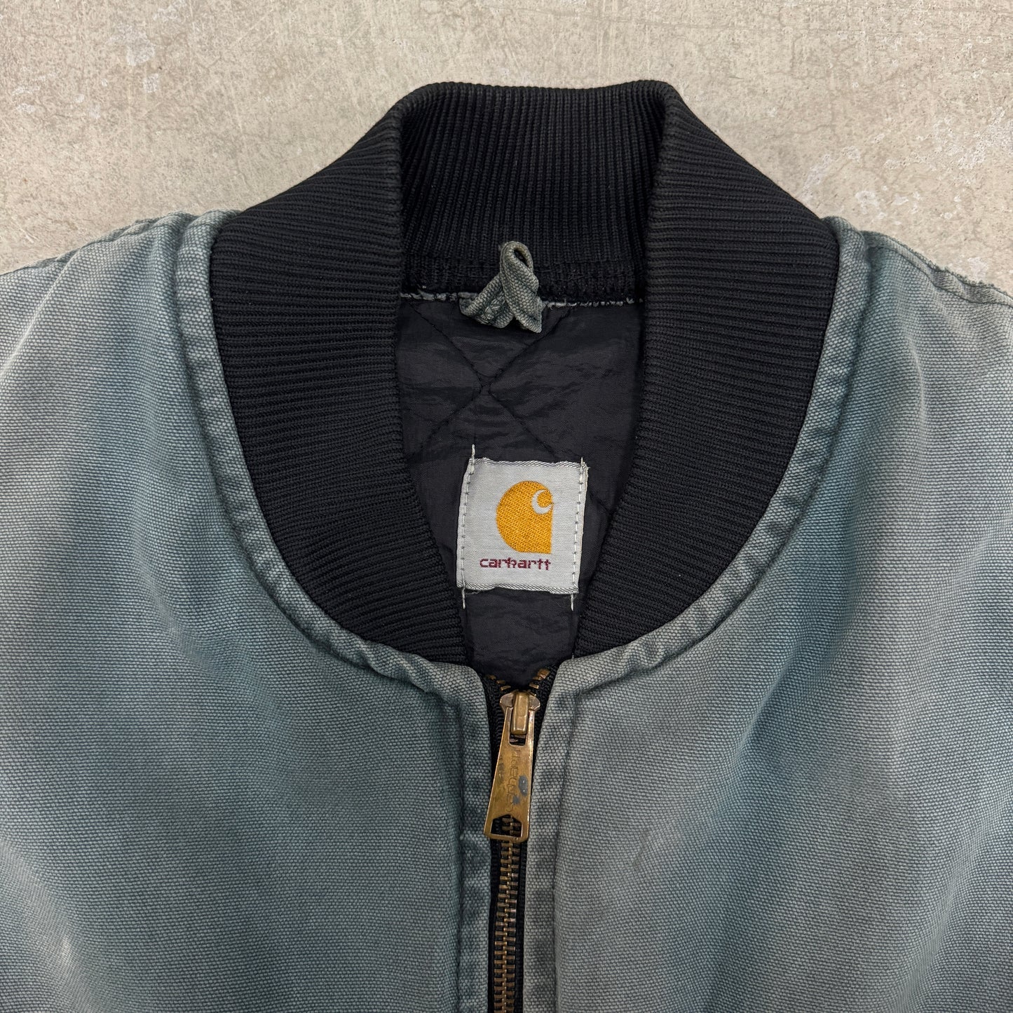 (L) 90s Carhartt Vest Faded Green