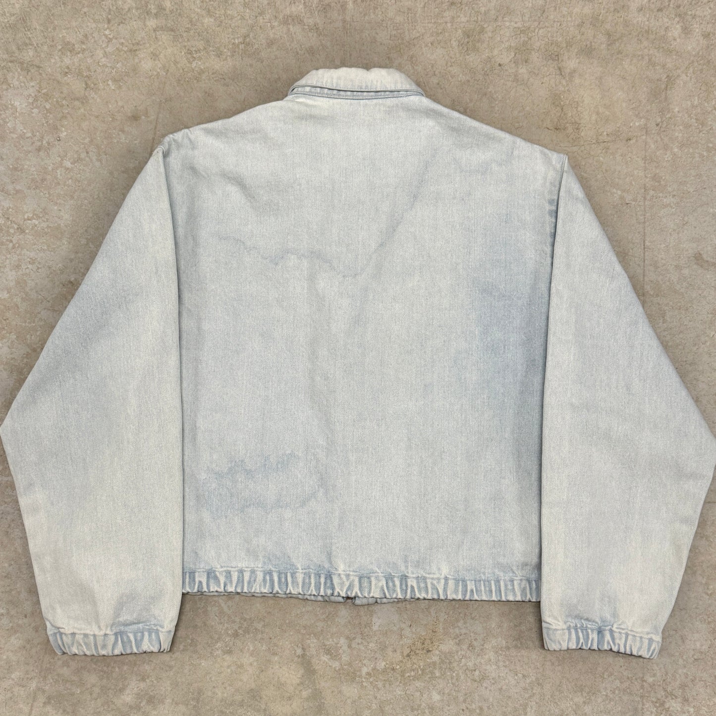 (XL) Vintage Polo Harrington Denim Jacket