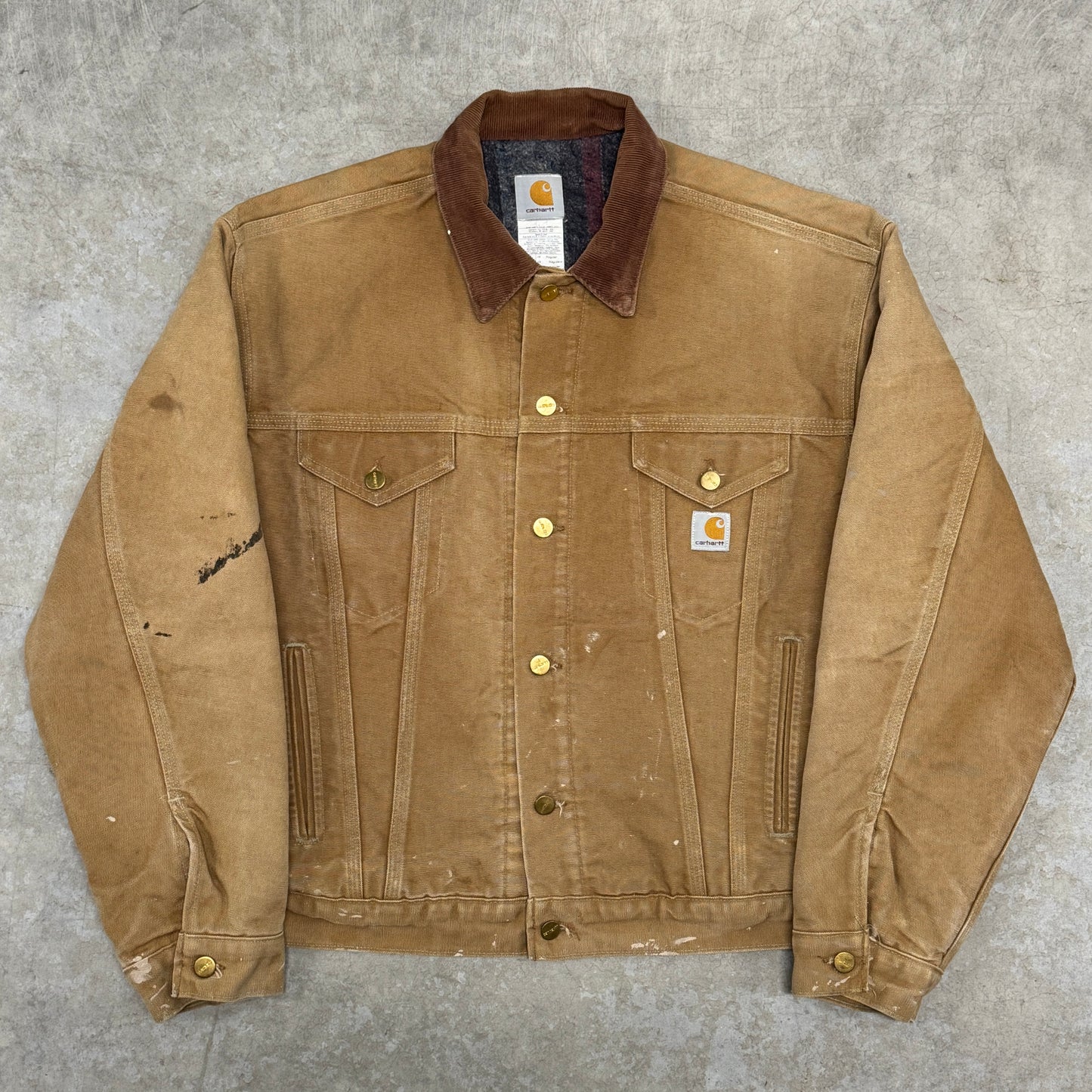 (XL) Vintage Carhartt Trucker Jacket