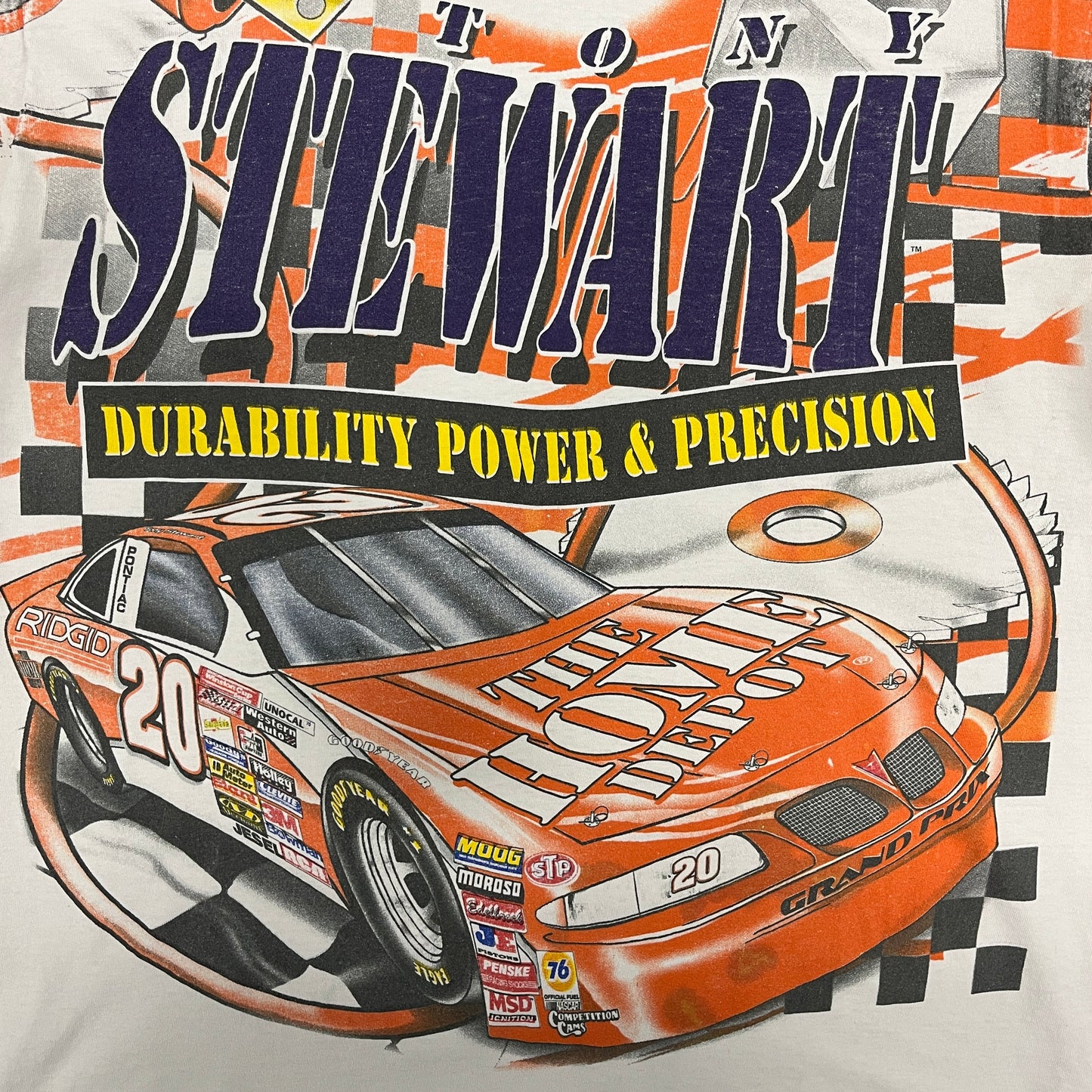 (L) Vintage Tony Stewart Nascar All Over Print Shirt
