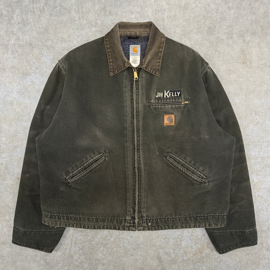 (2XL) Vintage Carhartt Detroit Jacket J97 MOS
