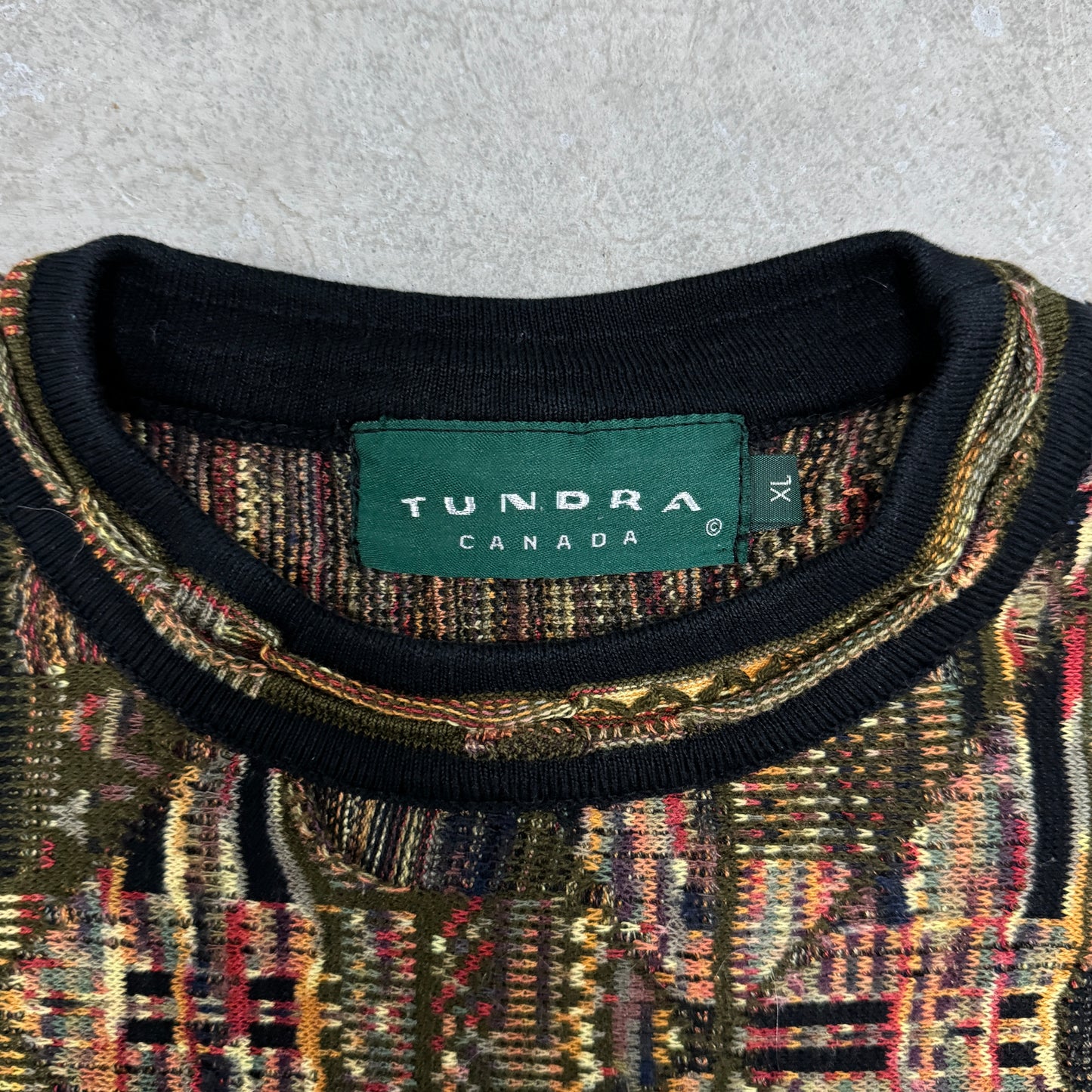 (L) Vintage Tundra 3D Knit Sweater