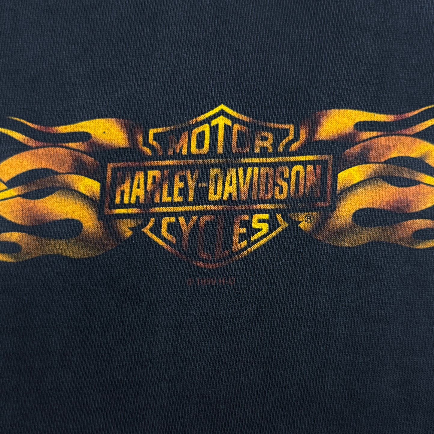 (L) 1999 Harley Davidson Flame Longsleeve Australia