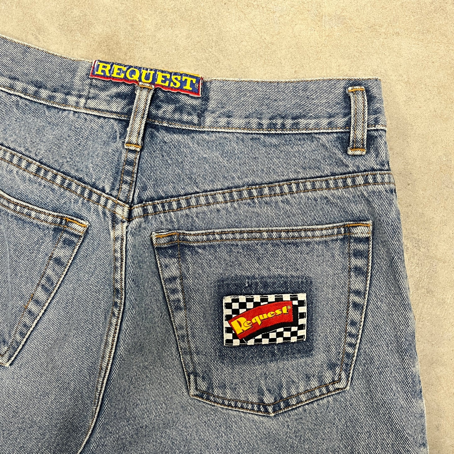 (30) Vintage Request Jean Shorts