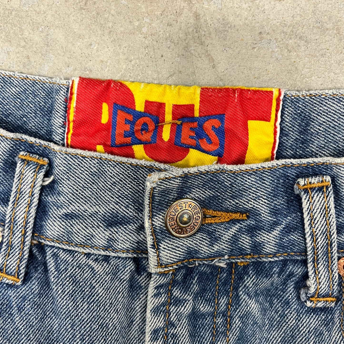 (30) Vintage Request Jean Shorts